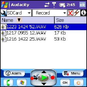 Audacity Personal DVR - это полнофункциональное диктофонное приложение